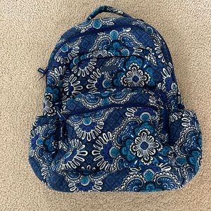 Vera Bradley Blue Medallion Essential Large Backpack
